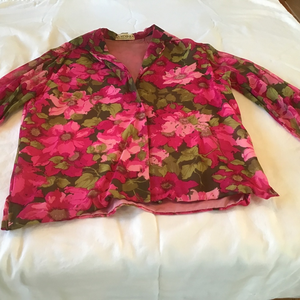 Vintage La Mendola Floral Blouse